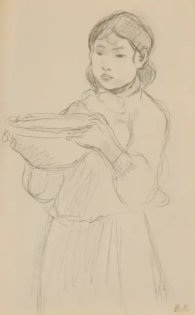 La jatte de lait av Berthe Morisot