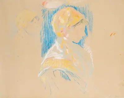 Niçoise en costume local av Berthe Morisot