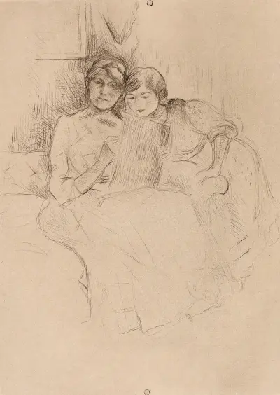 Die Zeichenstunde, 1889 von Berthe Morisot