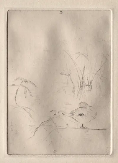 The Duck av Berthe Morisot