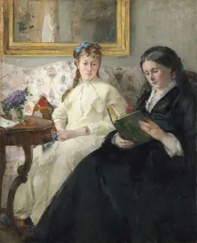 The Mother and Sister of the Artist av Berthe Morisot