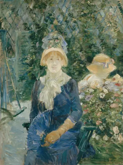 Woman in a Garden av Berthe Morisot