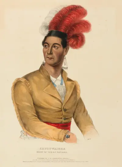 Ahyouwaighs. Chief Of The Six Nations av Charles Bird King