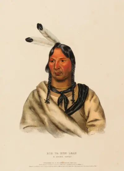 Esh-Ta-Hum-Leah. A Sioux Chief av Charles Bird King