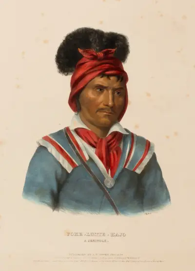 Foke-Luste-Hajo. A Seminole av Charles Bird King