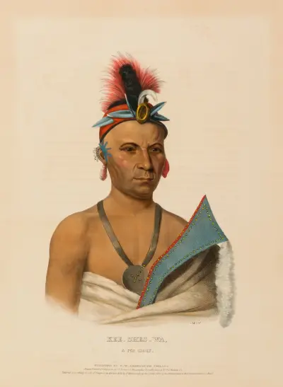 Kee-Shes-Wa, náčelník lišek, Charles Bird King
