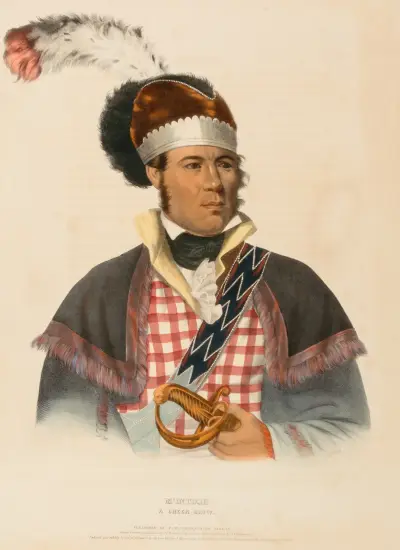M’Intosh. A Creek Chief av Charles Bird King