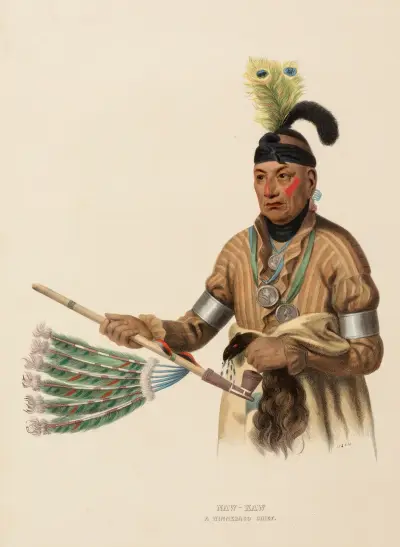 Naw-Kaw. A Winnebago Chief av Charles Bird King