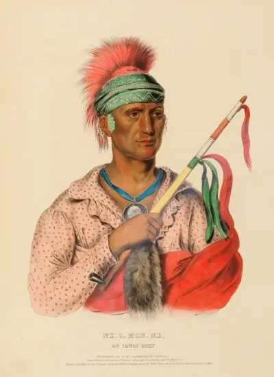 Ne-O-Mon-Ne, An Ioway Chief av Charles Bird King