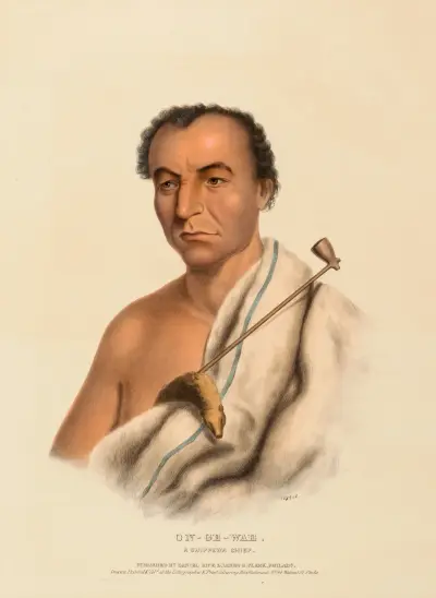 On-Ge-Wae. A Chippewa Chief av Charles Bird King
