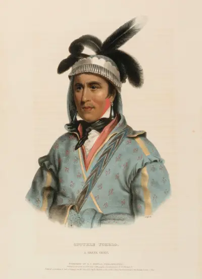 Opothle Yoholo. A Creek Chief av Charles Bird King