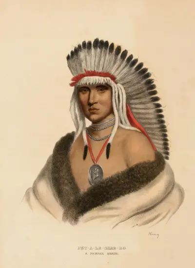 Pet-A-Le-Shar-Ro. A Pawnee Brave av Charles Bird King