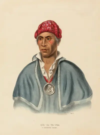 Qua-Ta-Wa-Pla. A Shawanoe Chief av Charles Bird King