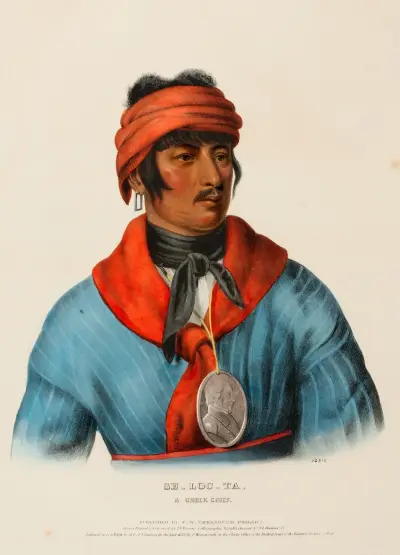 Se-Loc-Ta, náčelník Kríků, Charles Bird King