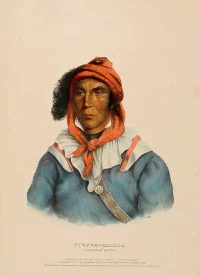 Tulcee-Mathla. A Seminole Chief av Charles Bird King