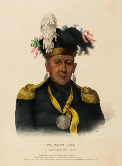Wa-Baun-See, A Pottawatomie Chief av Charles Bird King