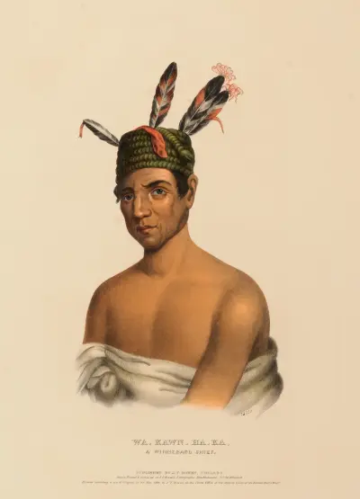 Wa-Kawn-Ha-Ka, ein Häuptling der Winnebago von Charles Bird King