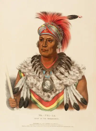 Wa-Pel-La. Chief Of The Musquakees av Charles Bird King