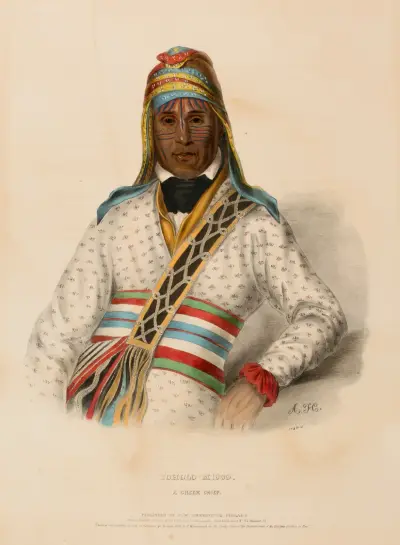 Yoholo-Micco. A Creek Chief av Charles Bird King