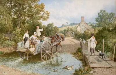 An der Furt von Myles Birket Foster