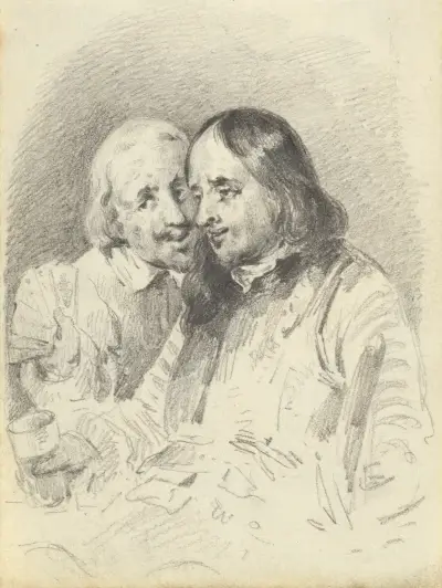 Kartenspieler von Myles Birket Foster