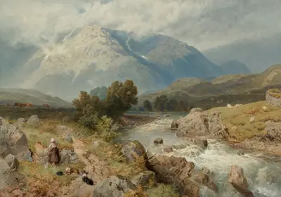 Hochlandsszene bei Dalmally, Schottland von Myles Birket Foster