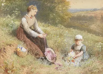 Auf der Wiese von Myles Birket Foster