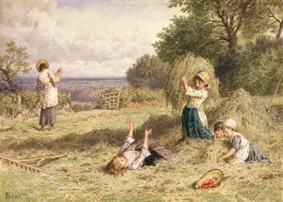 Landschaft mit Figuren von Myles Birket Foster