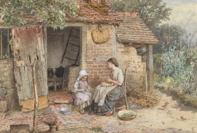 Erbsen auslösen von Myles Birket Foster