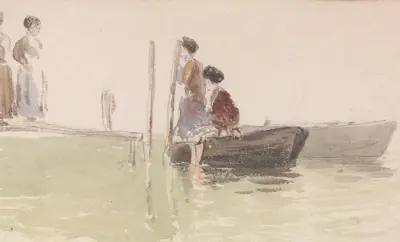Der Landungssteg von Myles Birket Foster