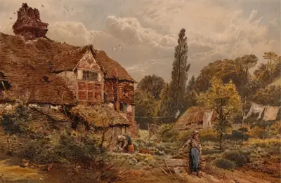 The Old Vicarage av Myles Birket Foster