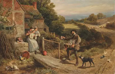Der Hausierer von Myles Birket Foster