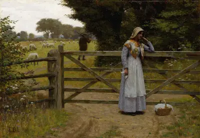 Off av Edmund Blair Leighton