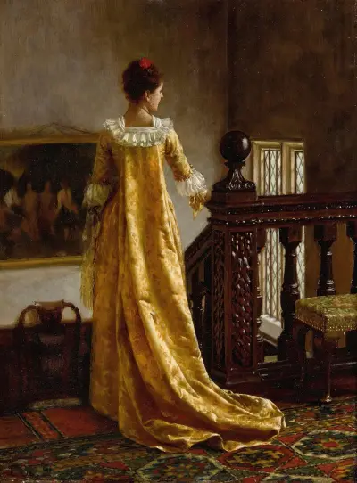 Qui M’aime Me Suit (Who Loves Me Follows Me) av Edmund Blair Leighton