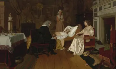 Witness my act and seal av Edmund Blair Leighton