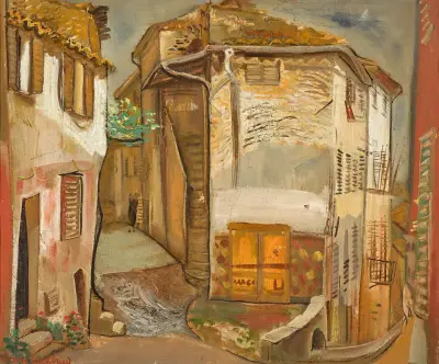French Provincial Town av Boris Grigoriev