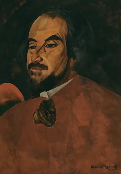 Portrait of An Actor Said To Be Nikolai Alexandrov av Boris Grigoriev
