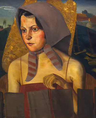 Russian Peasant Girl av Boris Grigoriev