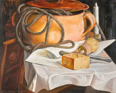 Still Life with Candle av Boris Grigoriev