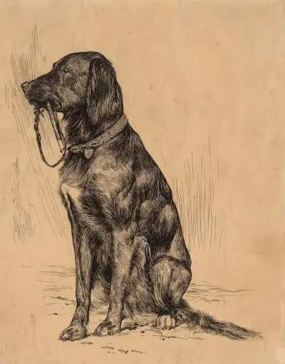 Aldrichs Hund von Arthur Bowen Davies
