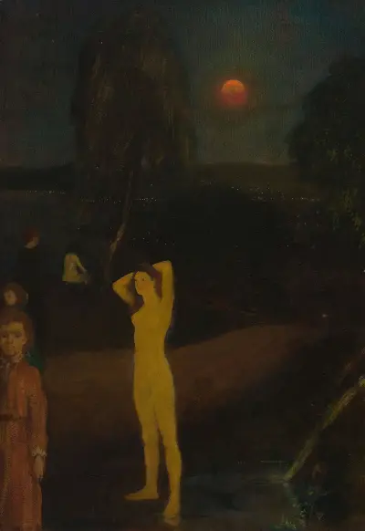 Full-Orbed Moon av Arthur Bowen Davies
