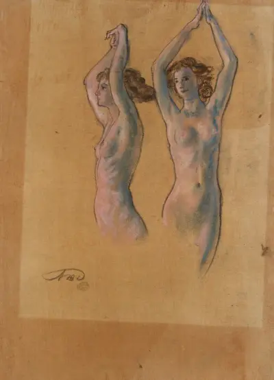 Aktstudier av Arthur Bowen Davies