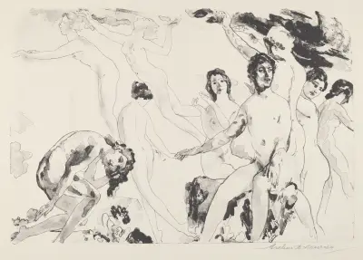 Release at the Gates av Arthur Bowen Davies