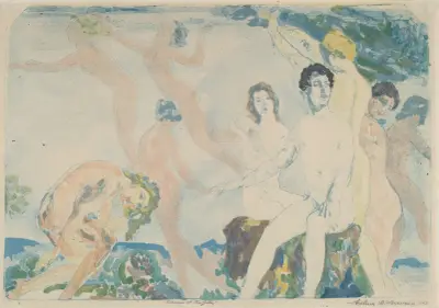 Release at the Gates av Arthur Bowen Davies