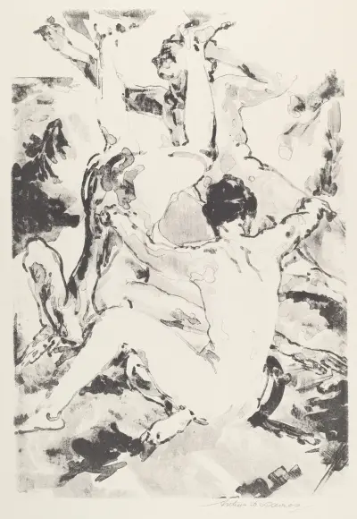 Three Acrobats, Arthur Bowen Davies