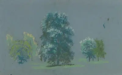 Trädstudie av Arthur Bowen Davies