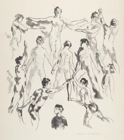 Twelve Men av Arthur Bowen Davies