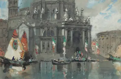 Santa Maria Della Salute, Venice – nr 1 av Hercules Brabazon Brabazon