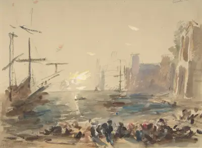 Seascape av Hercules Brabazon Brabazon