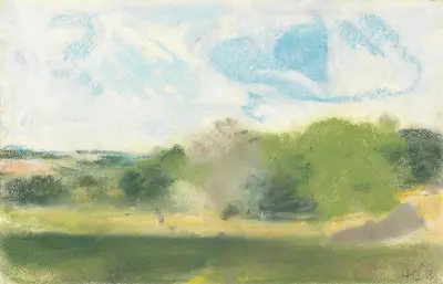 Vy vid Oaklands av Hercules Brabazon Brabazon